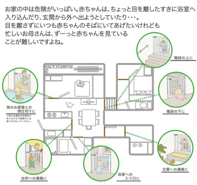 KATOJI(カトージ) | 階段上で使えるゲート［ベビーゲートレンタル］